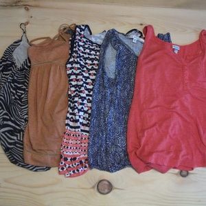 Womens M Medium Tank Tops Lot of 5